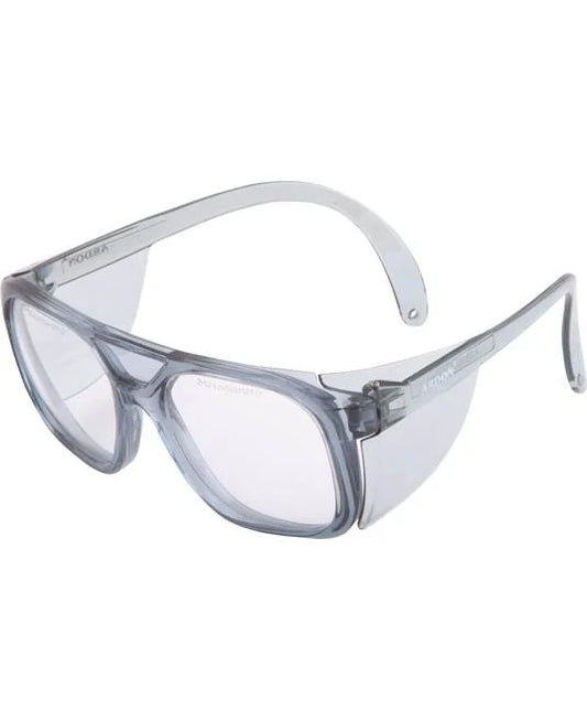 ochelari de protectie transparenti cu aparatori laterale v4000