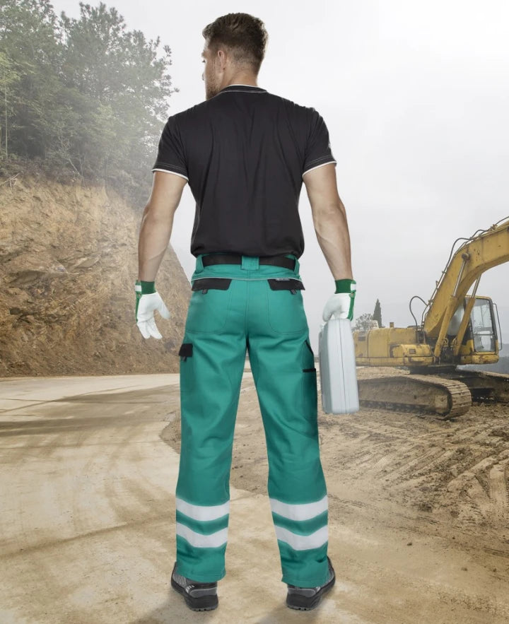 pantaloni de lucru in talie reflectorizanti