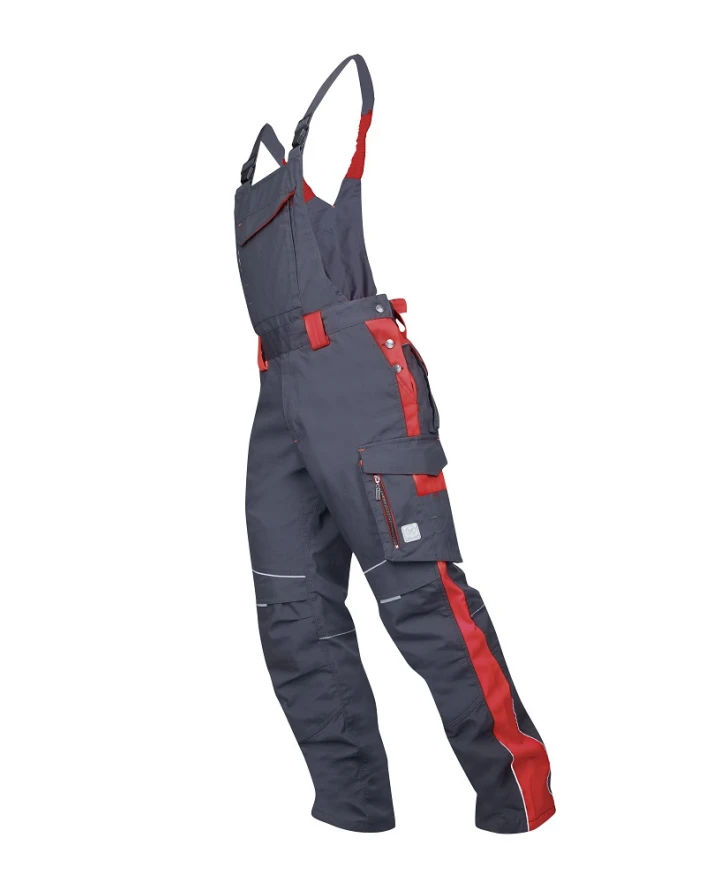 Pantaloni de lucru cu pieptar Neon