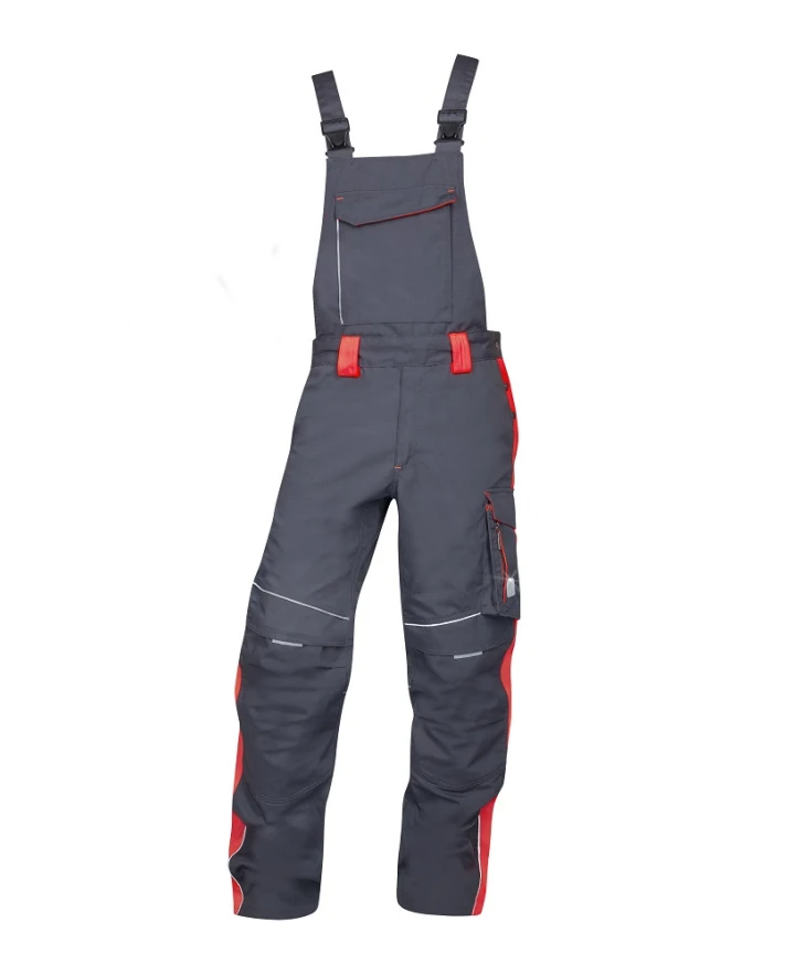 Pantaloni de lucru cu pieptar Neon